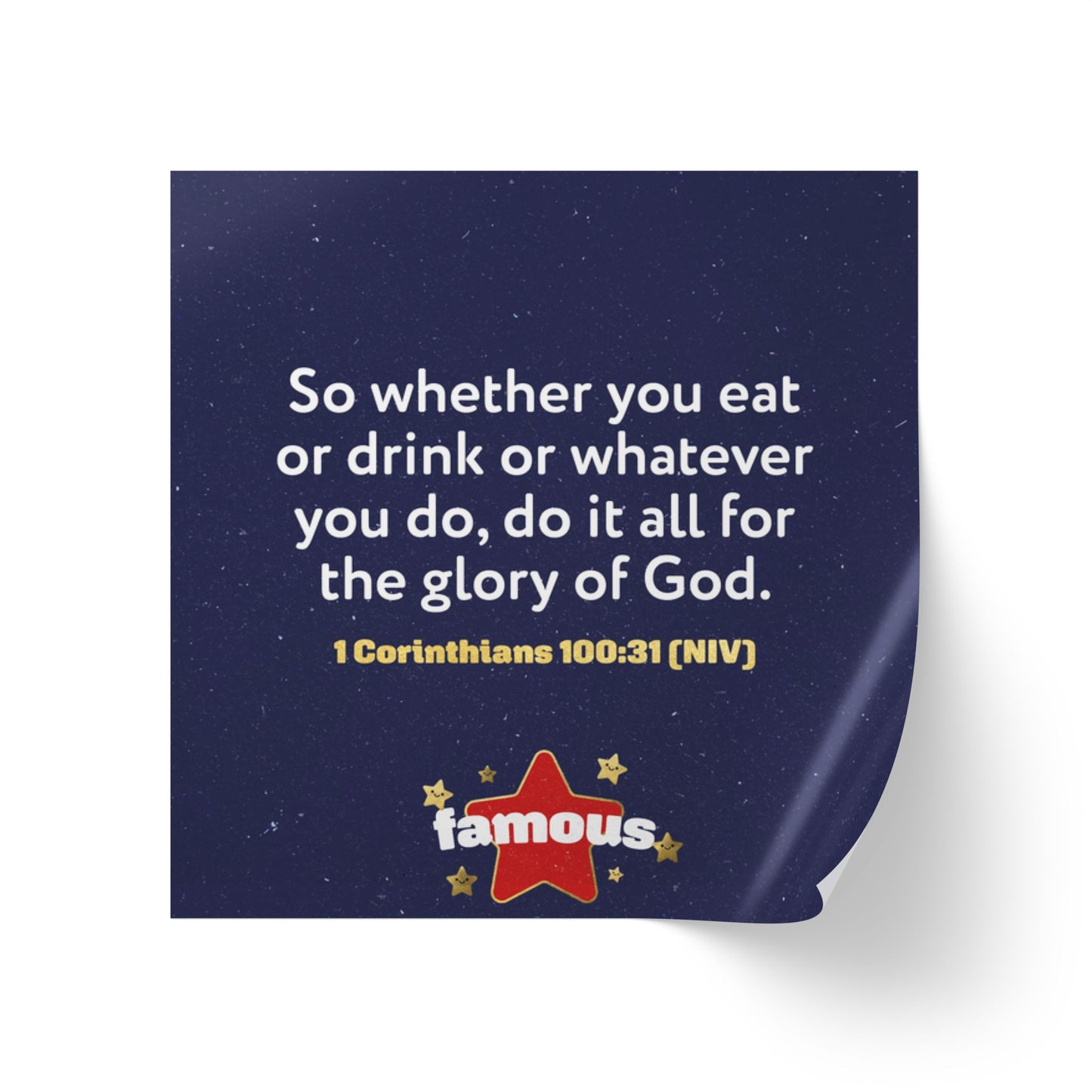 Memory Verse Sticker Roll | V5 | Famous Preschool