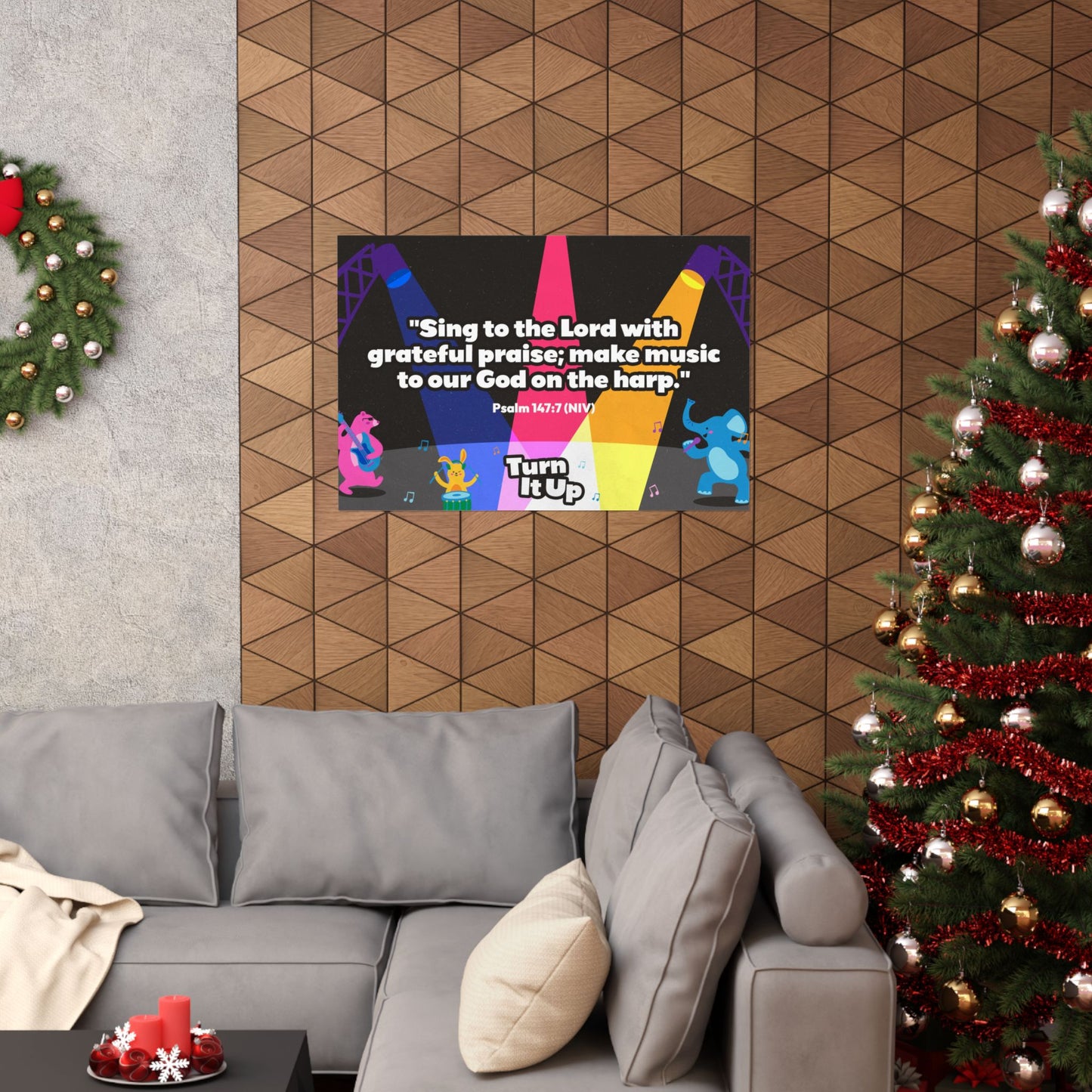 Poster | V7 | Turn It Up Preschool Memory Verse Graphic | Horizontal