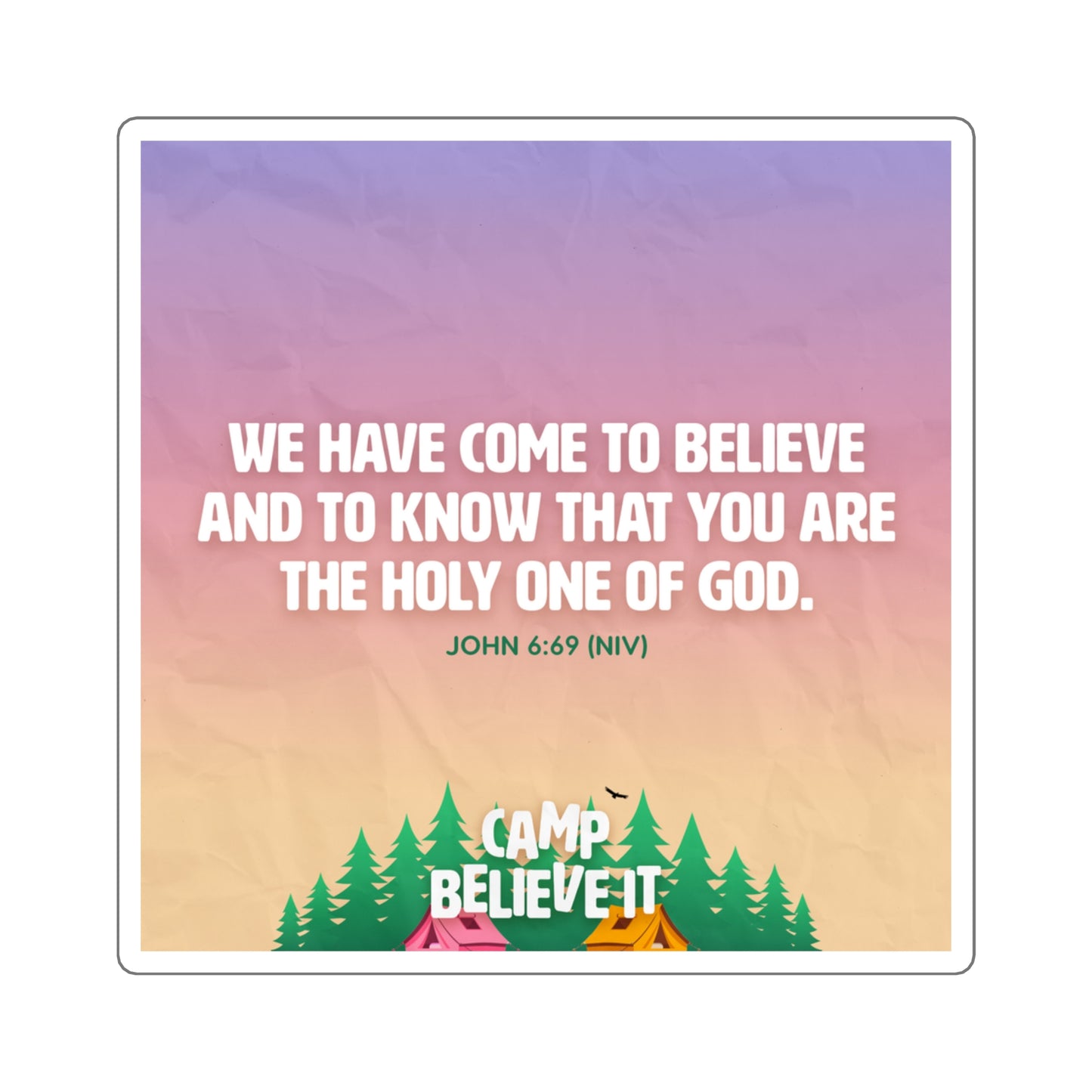 Memory Verse Sticker | V8 | Camp Believe It