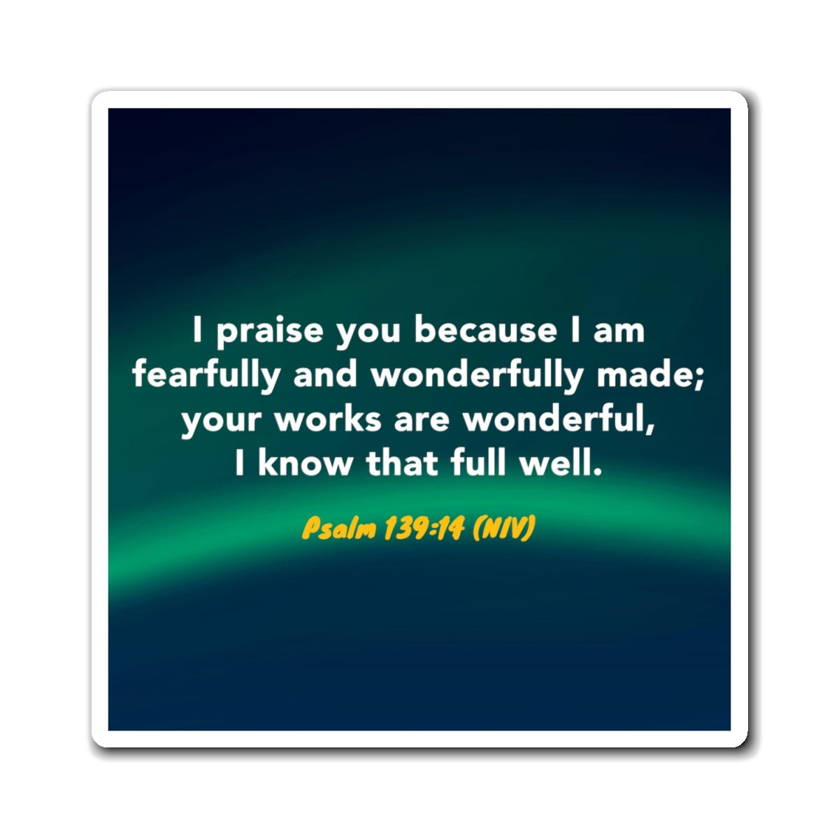 Memory Verse Magnet | V6 | Wonder-Full Preschool