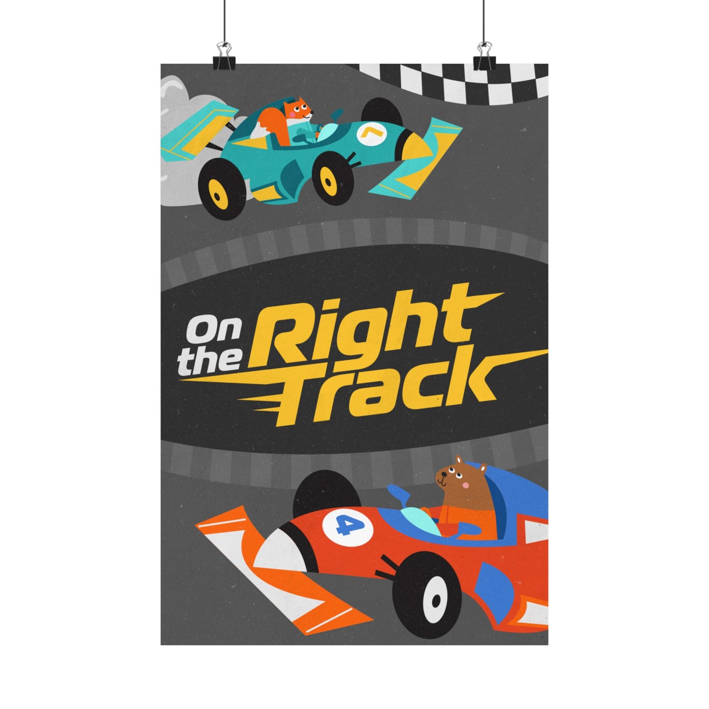 Poster | V7 | On the Right Track Preschool Series Graphic | Vertical