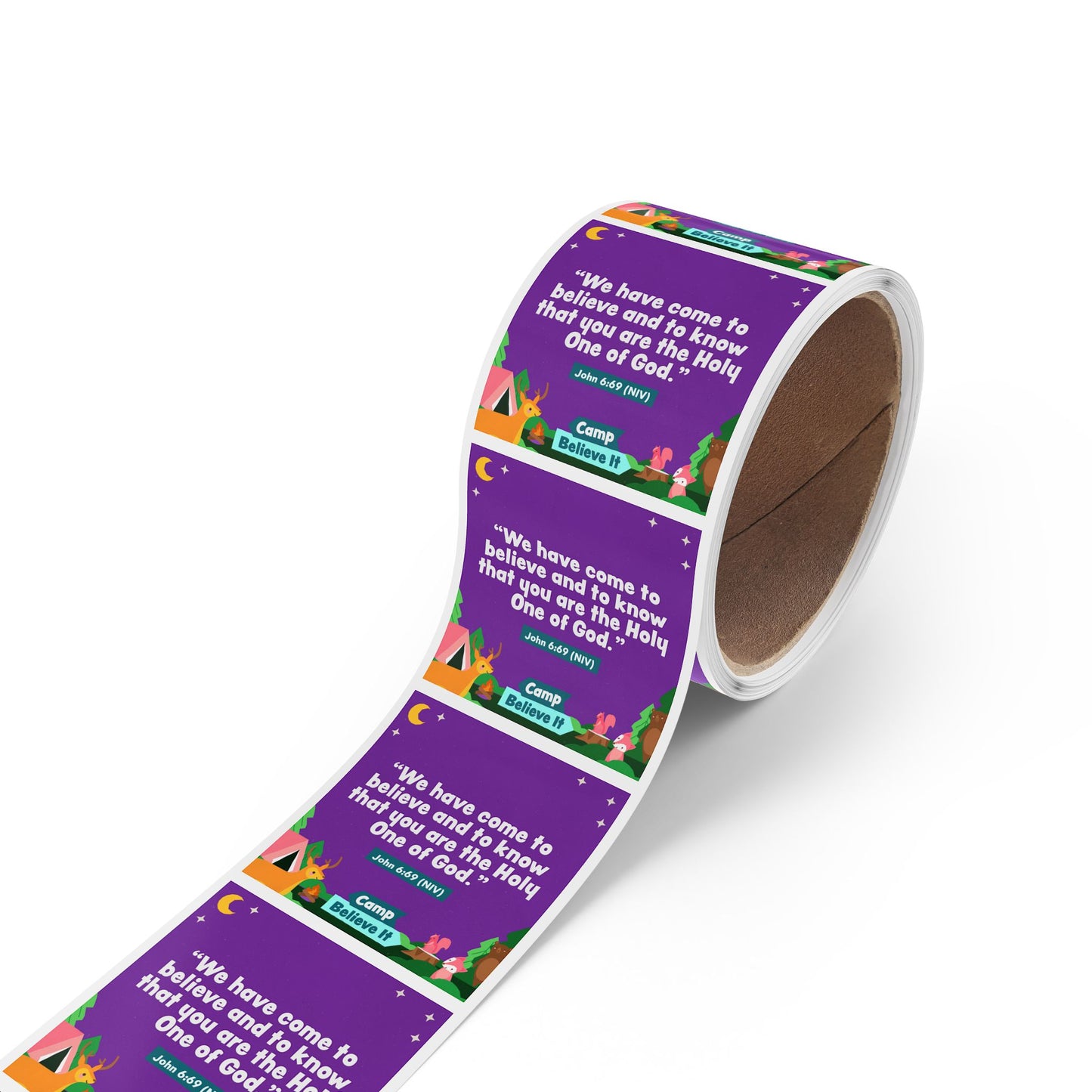 Memory Verse Sticker Roll | V8 | Camp Believe It Preschool