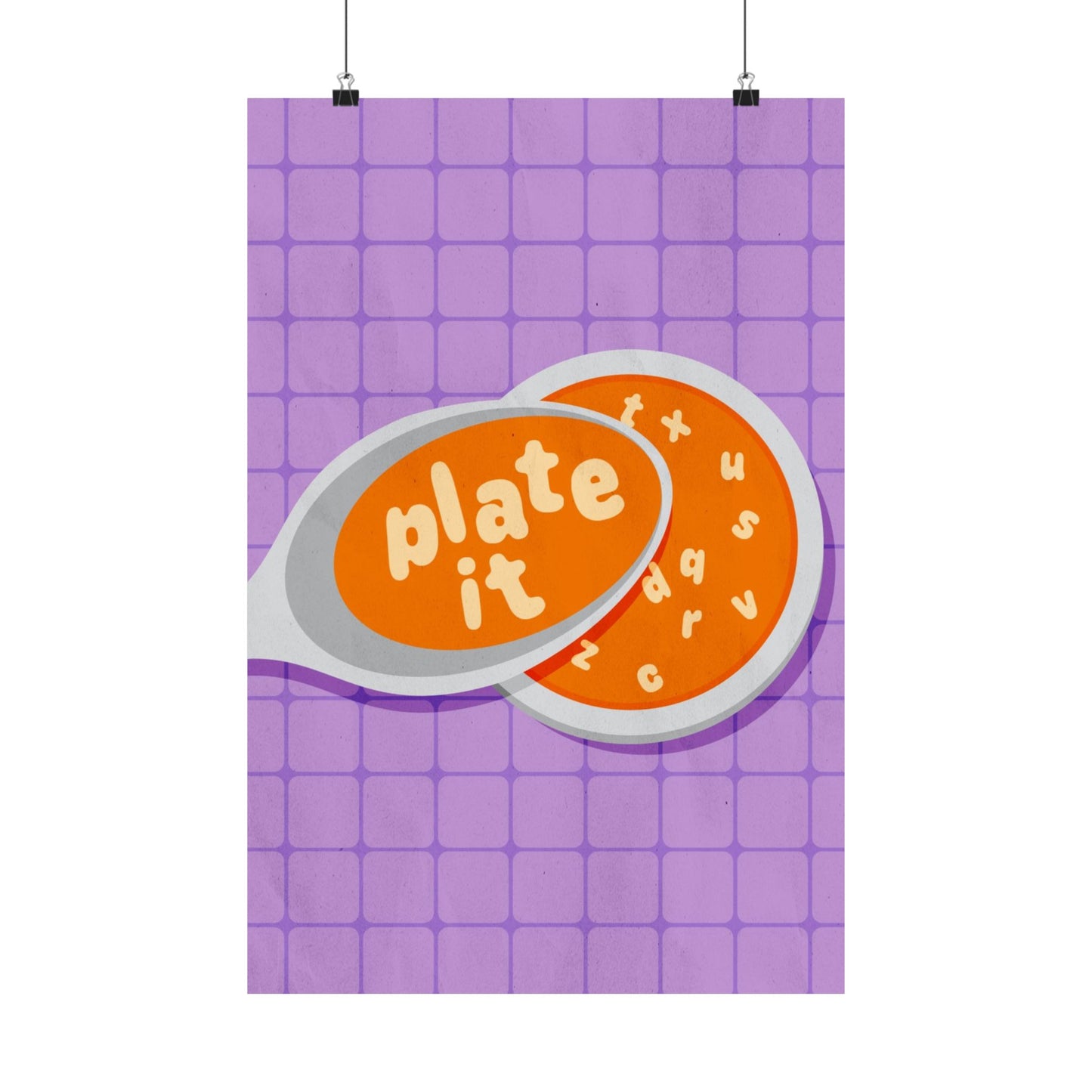 Poster I V5 I Plate It Preschool Series Graphic I Horizontal