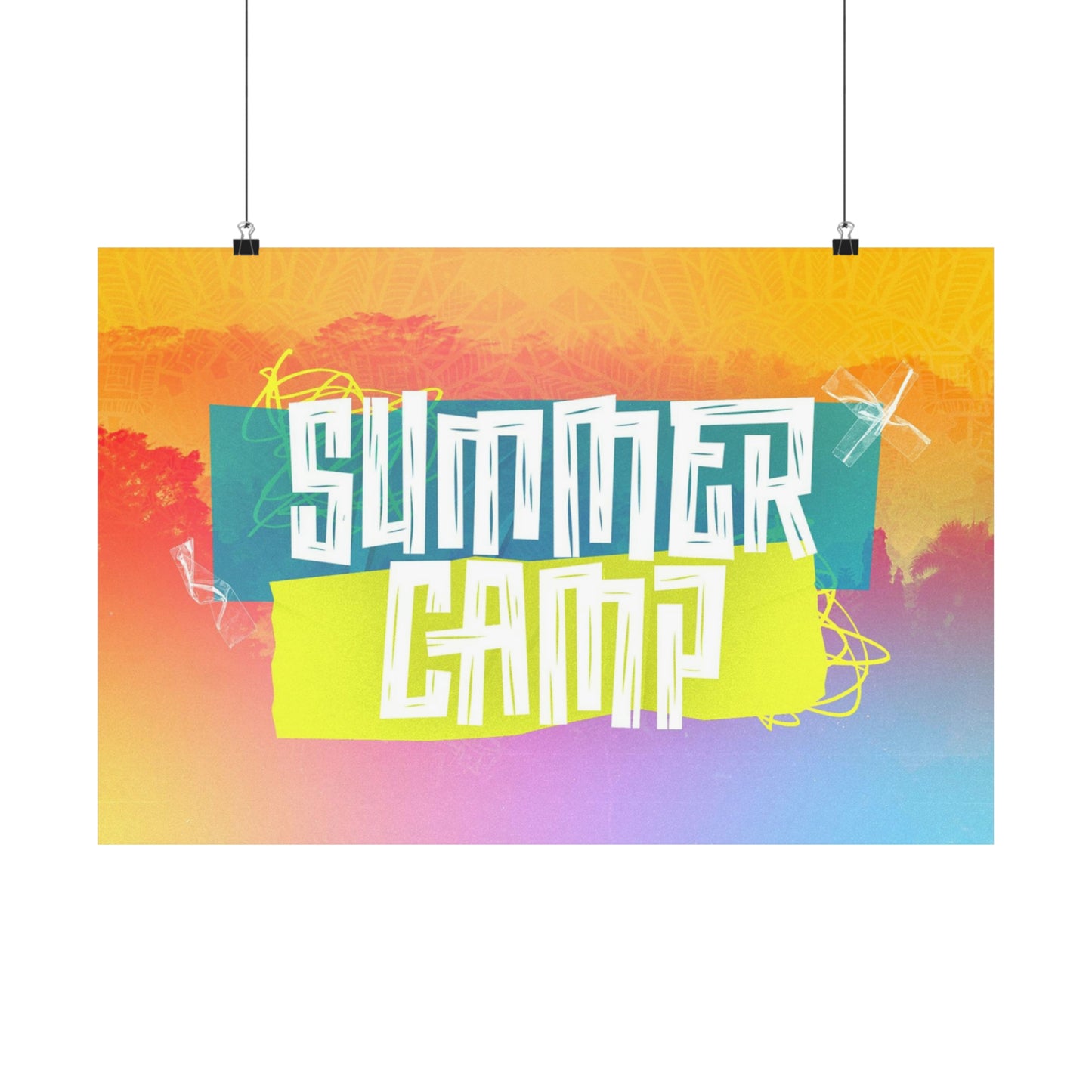 Poster I V7 I Summer Camp Event Graphic I Horizontal