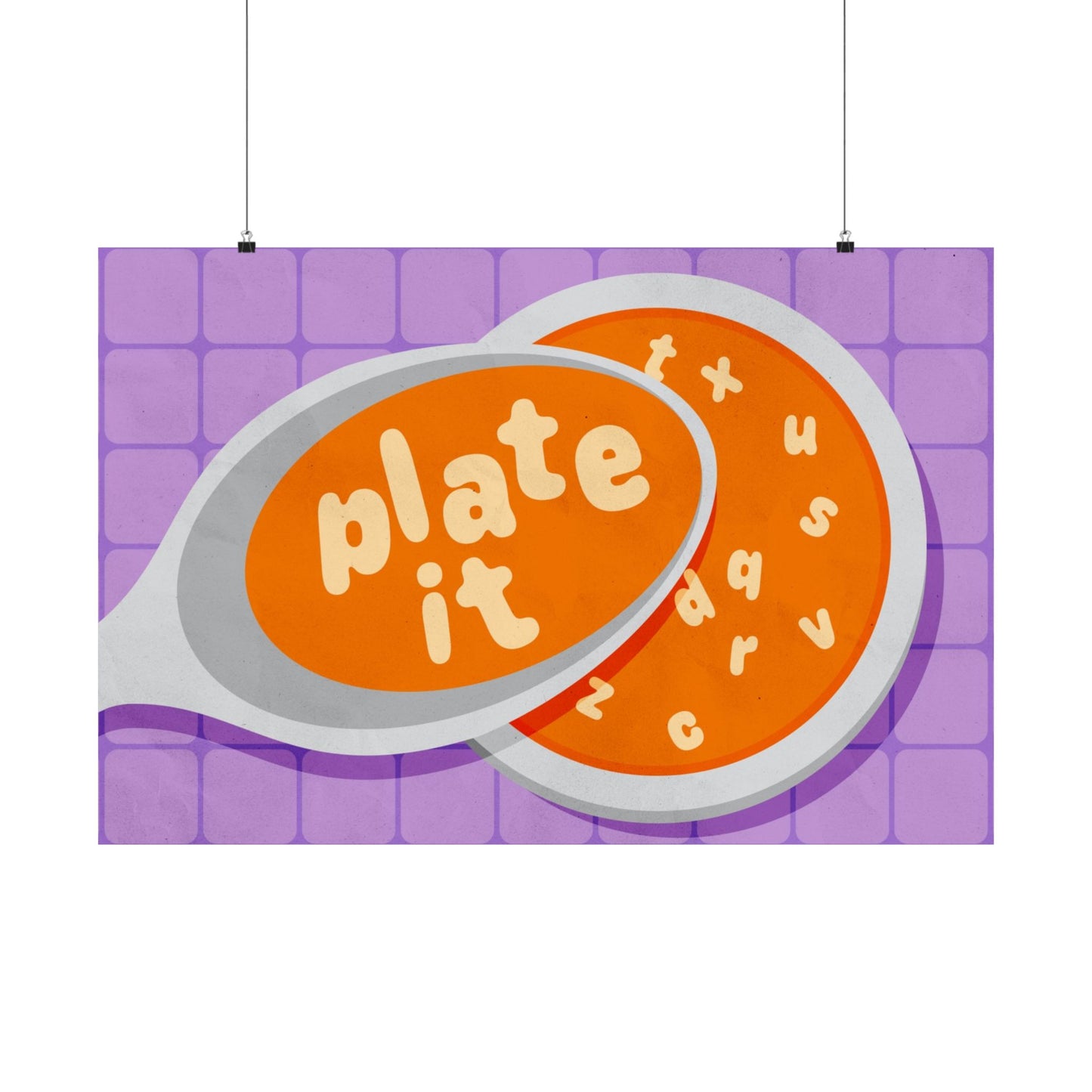 Poster I V5 I Plate It Preschool Series Graphic I Horizontal