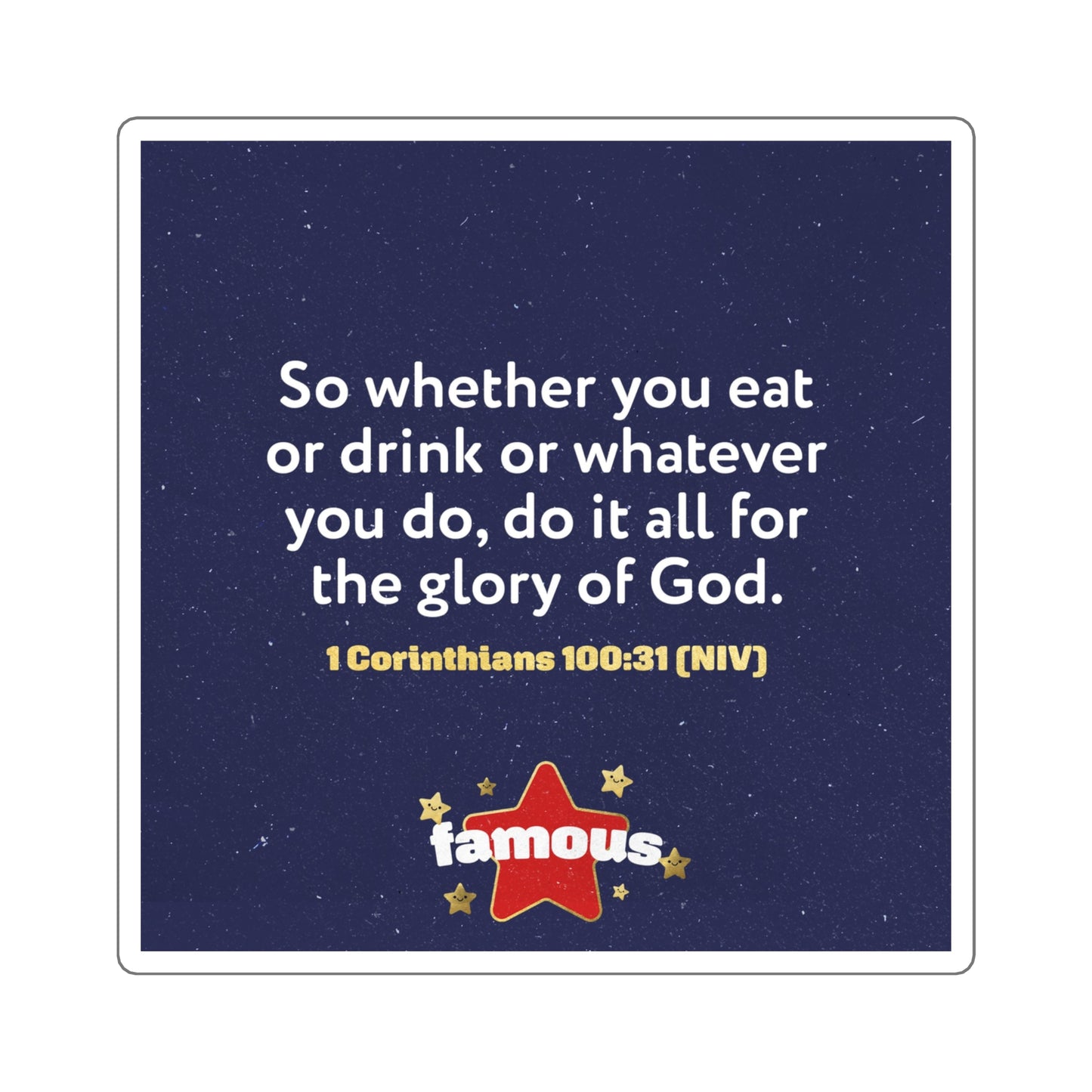 Memory Verse Sticker | V5 | Famous Preschool