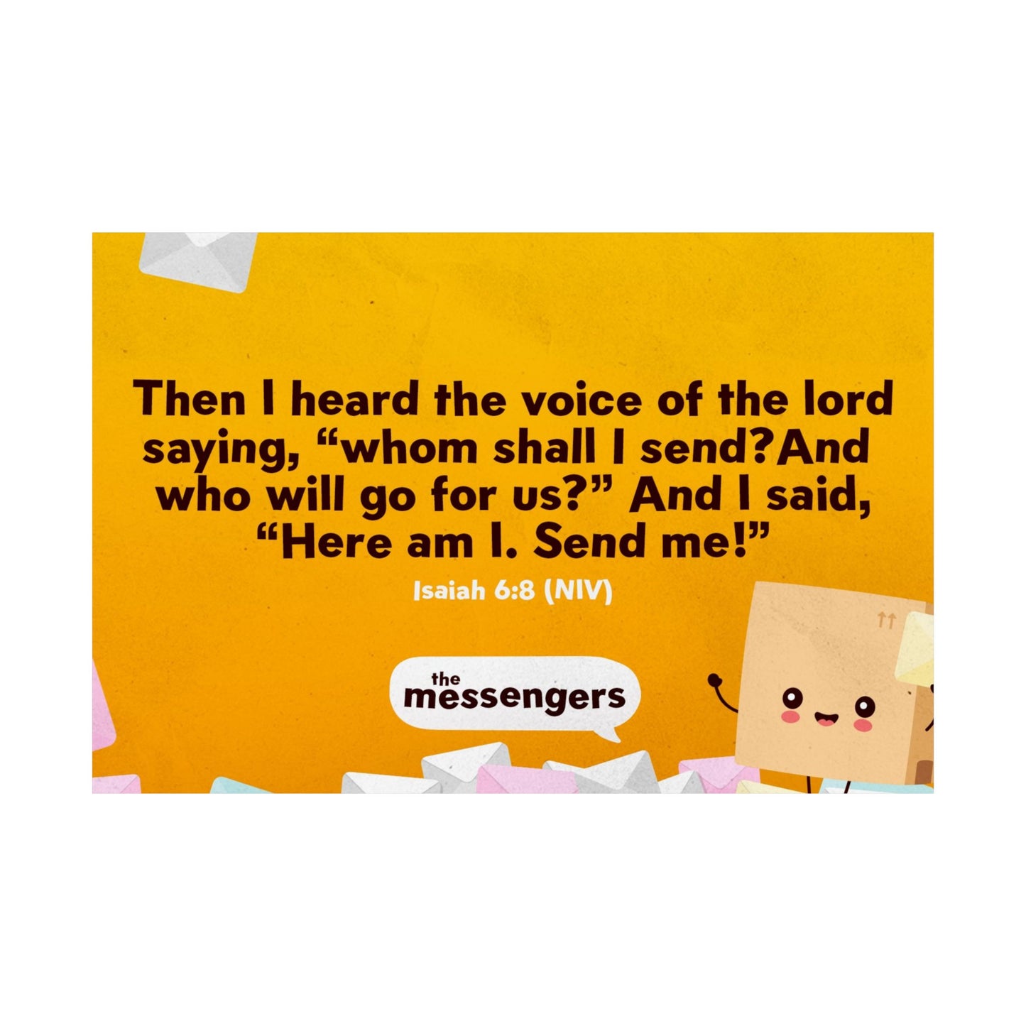 Poster | V5 | The Messengers Preschool Memory Verse Graphic | Horizontal