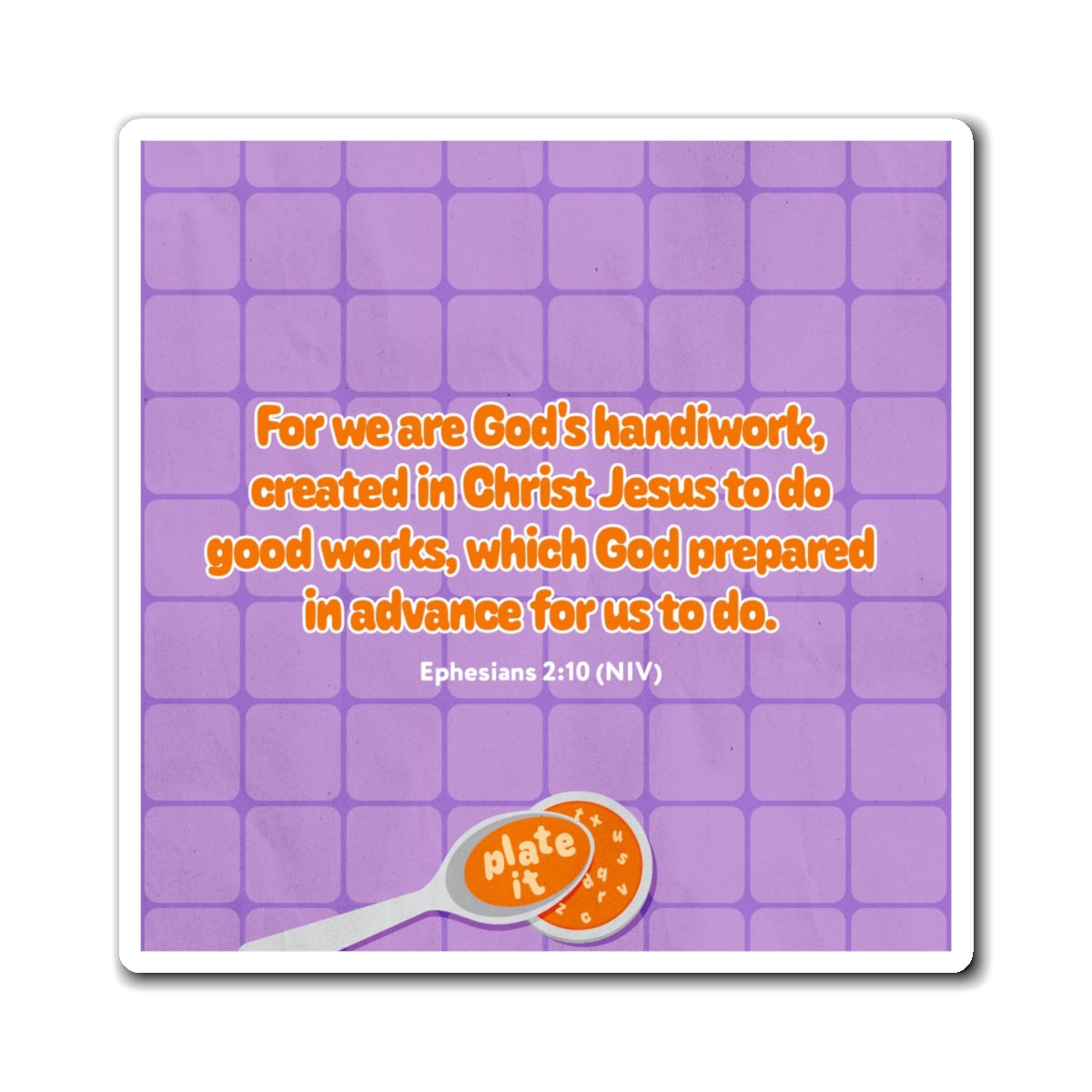Memory Verse Magnet | V5 | Plate It Preschool