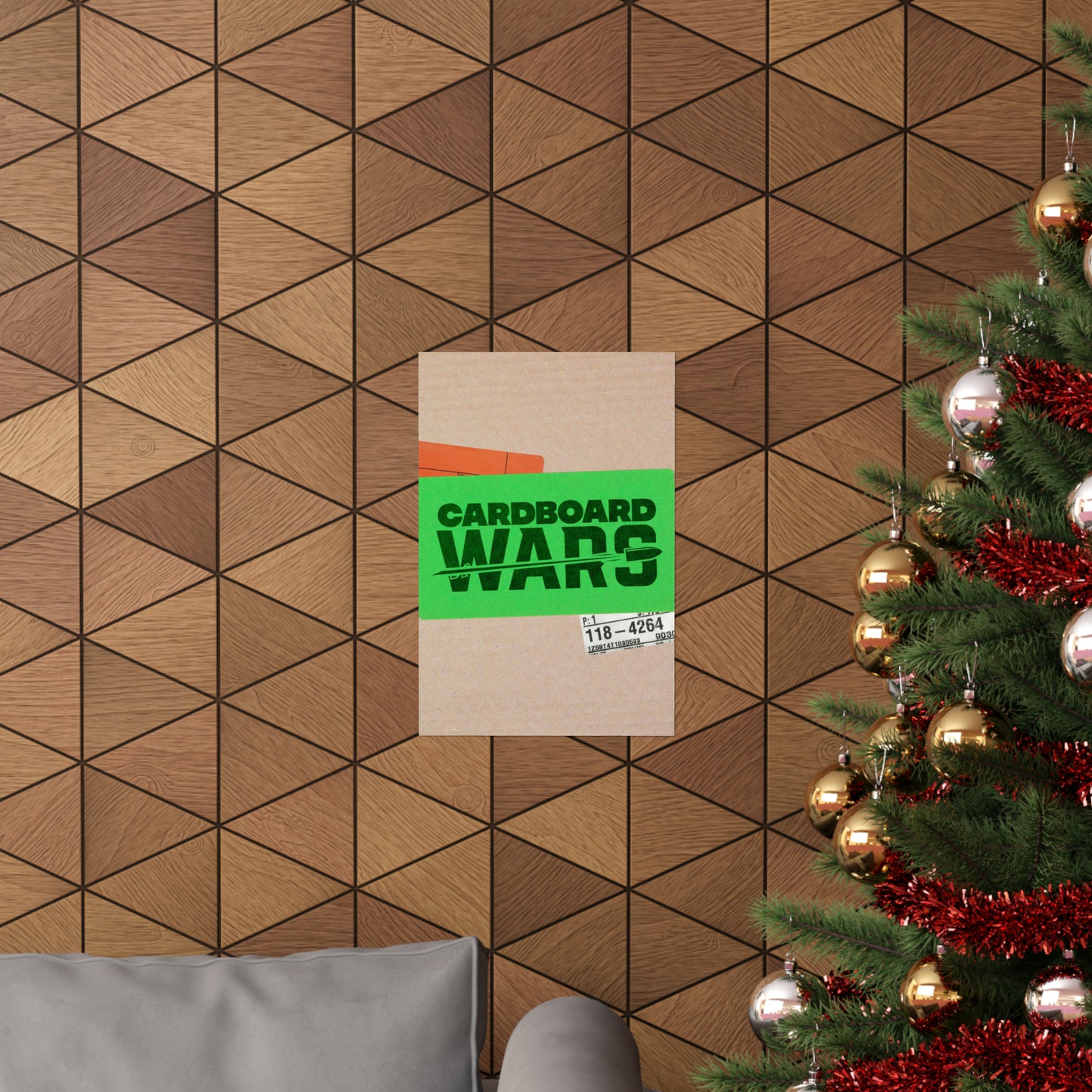 Poster I V6 I Cardboard Wars Event Graphic I Vertical