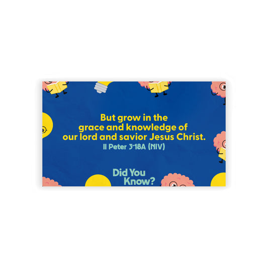 Memory Verse Cards | V5 | Did You Know? Preschool