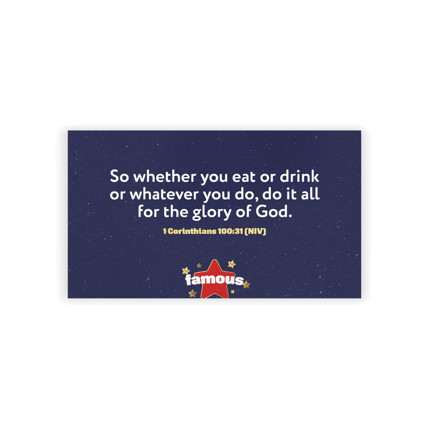 Memory Verse Cards | V5 | Famous Preschool