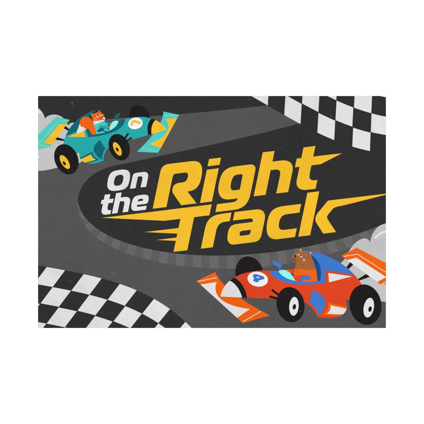 Poster | V7 | On the Right Track Preschool Series Graphic | Horizontal