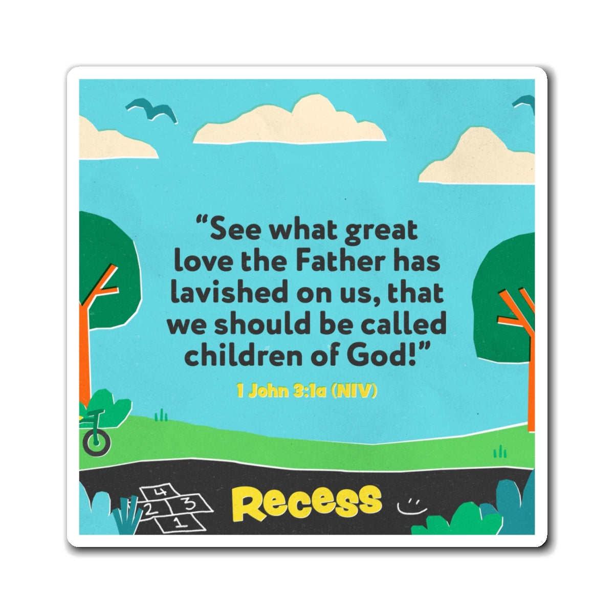 Memory Verse Magnet | V7 | Recess Preschool