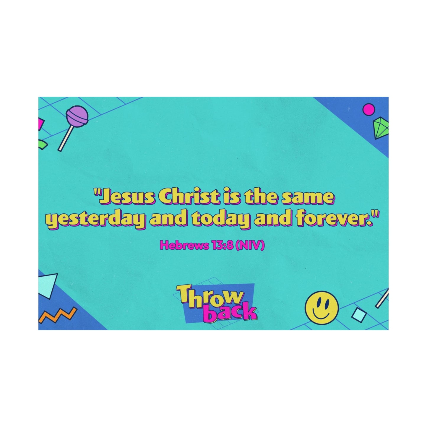 Poster | V7 | Throwback Preschool Memory Verse Graphic | Horizontal