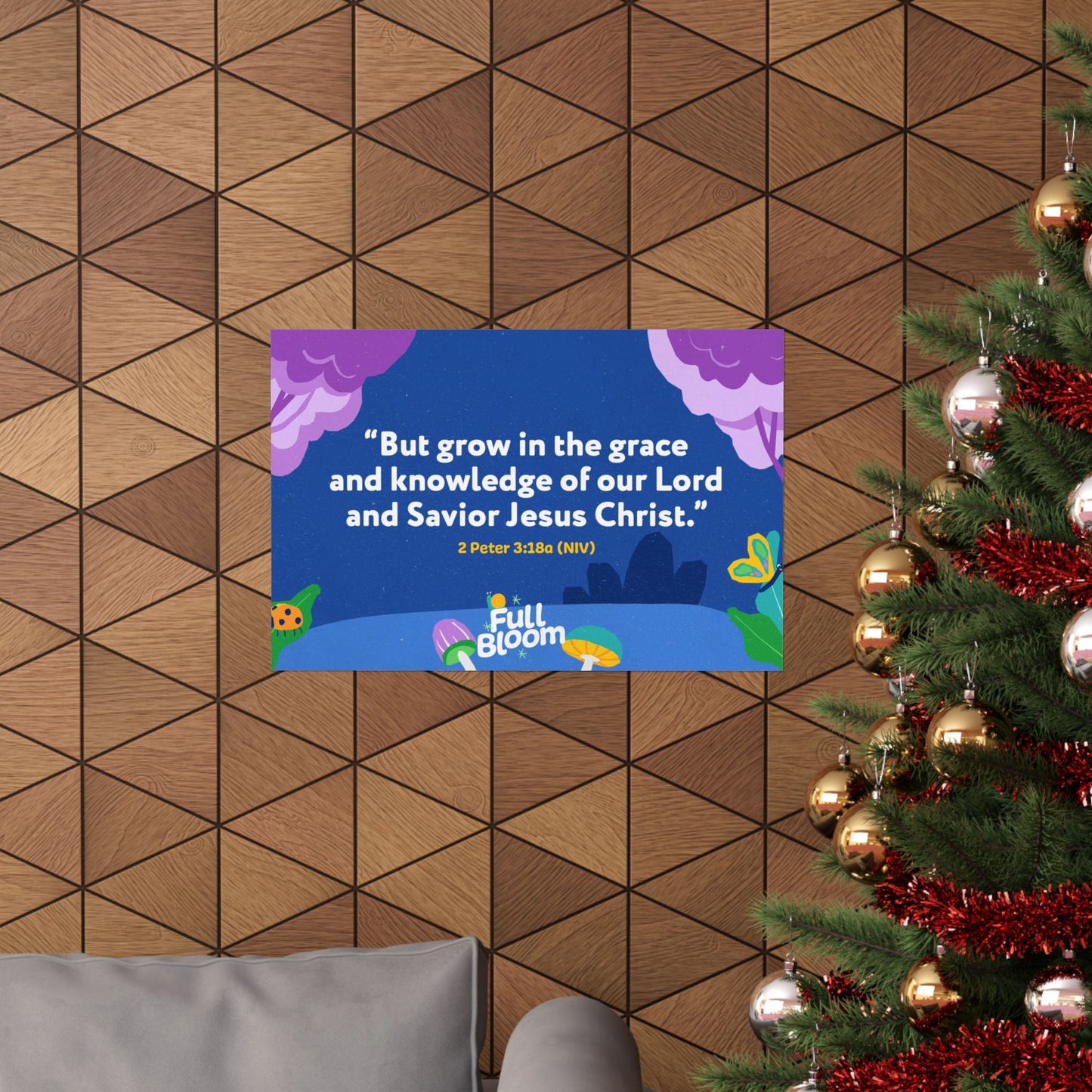 Poster | V8 | Full Bloom Preschool Memory Verse Graphic | Horizontal