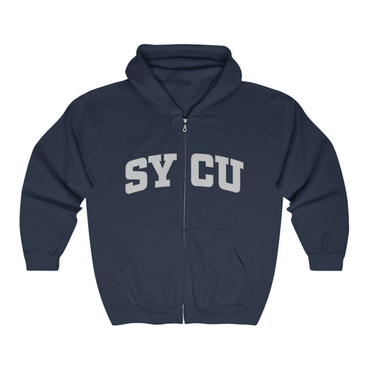 Grey College | SYCU | Zip Up