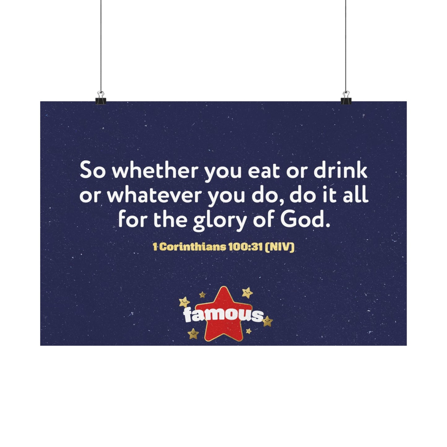 Poster | V5 | Famous Preschool Memory Verse Graphic | Horizontal