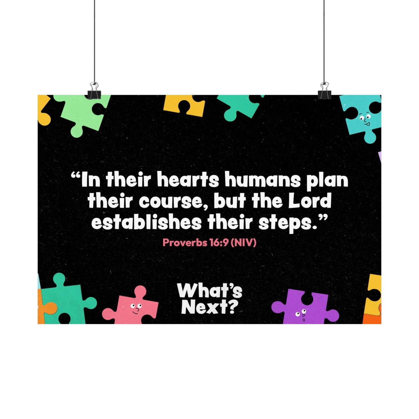 Poster | V8 | What's Next Preschool Memory Verse Graphic | Horizontal