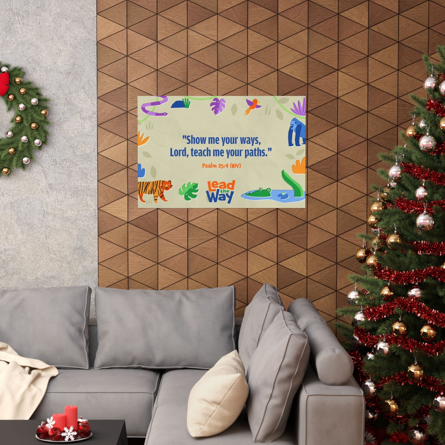 Poster | V7 | Lead the Way Preschool Memory Verse Graphic | Horizontal
