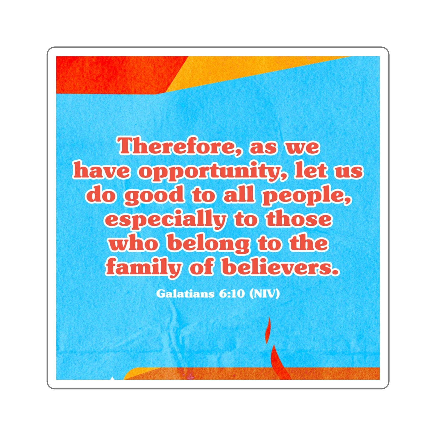 Memory Verse Sticker | V6 | Staycation! Preschool