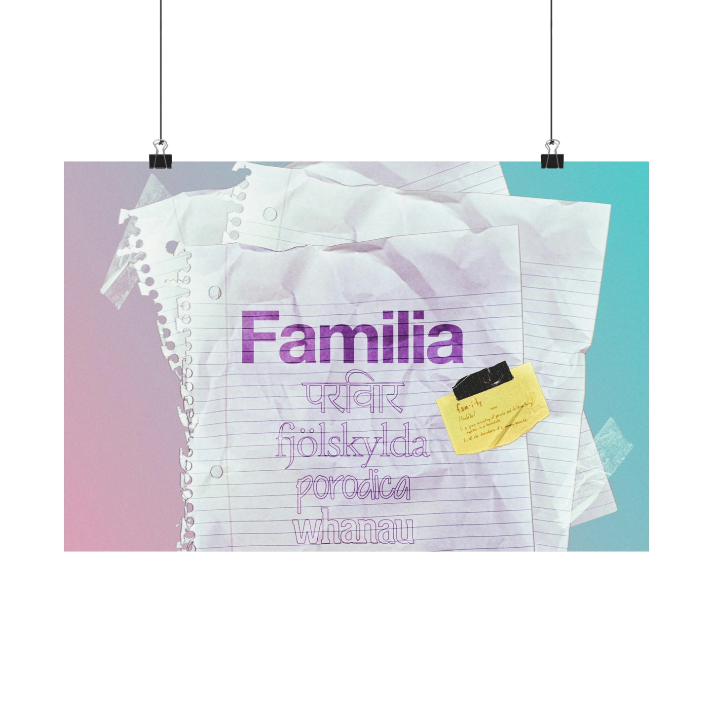 Poster | V5 | Familia | Horizontal