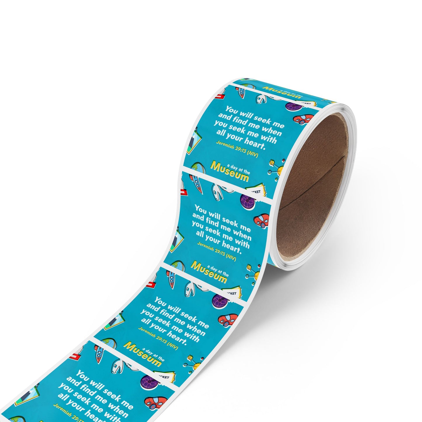Memory Verse Sticker Roll | V5 | A Day At The Museum Preschool