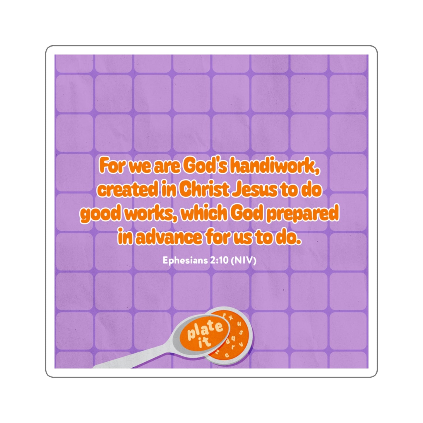 Memory Verse Sticker | V5 | Plate It Preschool