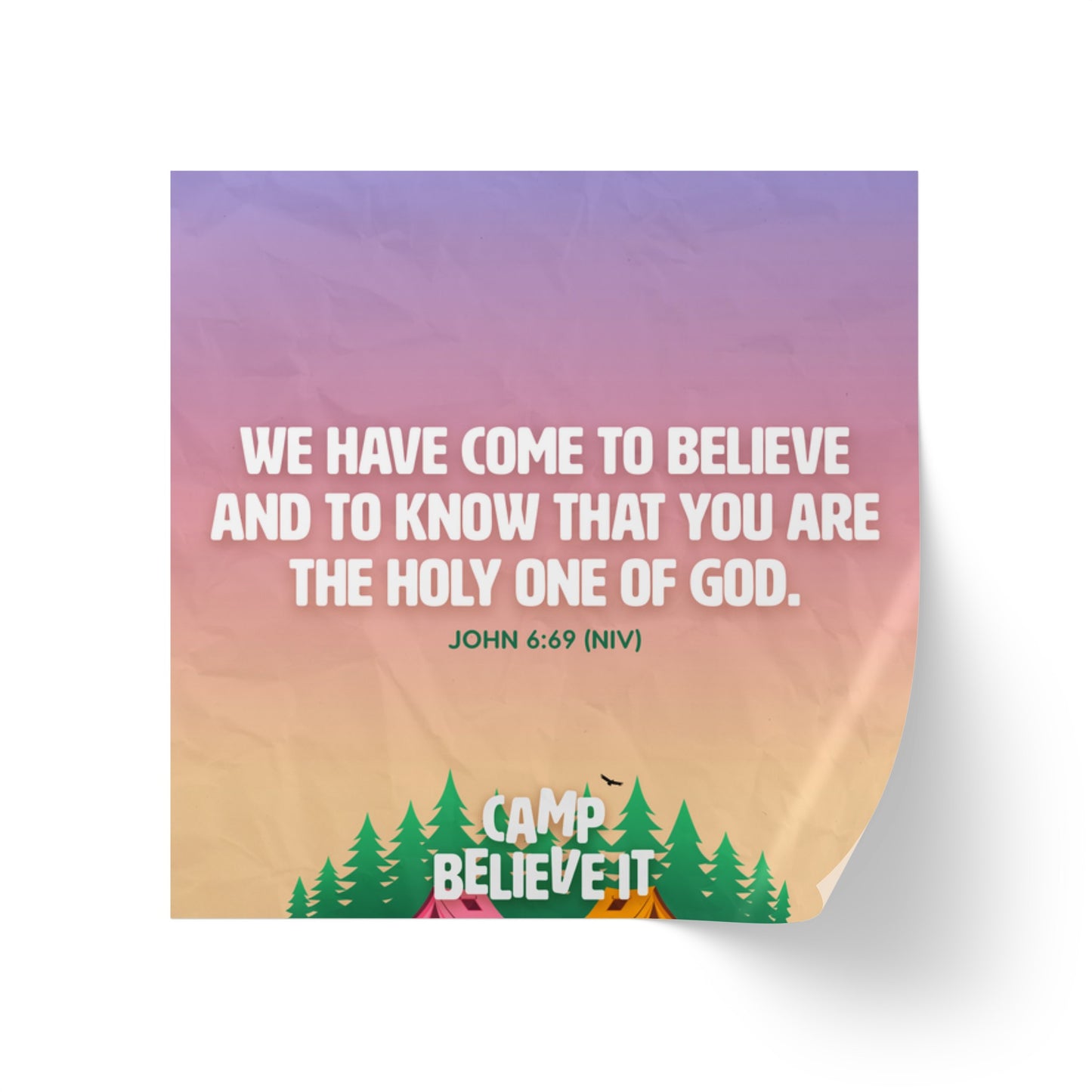 Memory Verse Sticker Roll | V8 | Camp Believe It