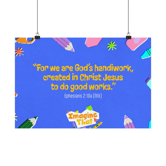 Poster | V8 | Imagine That Preschool Memory Verse Graphic | Horizontal
