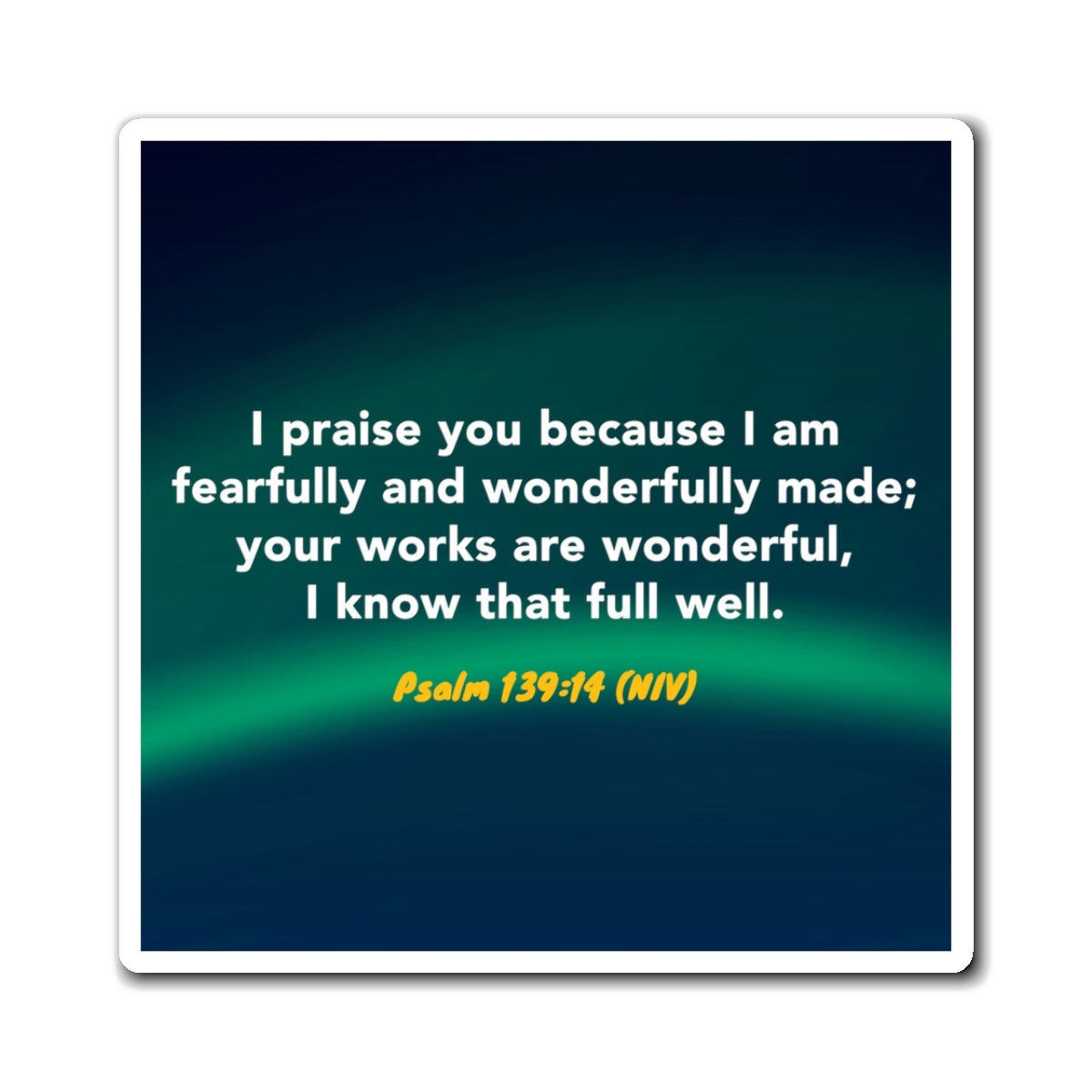 Memory Verse Magnet | V6 | Wonder-Full Preschool