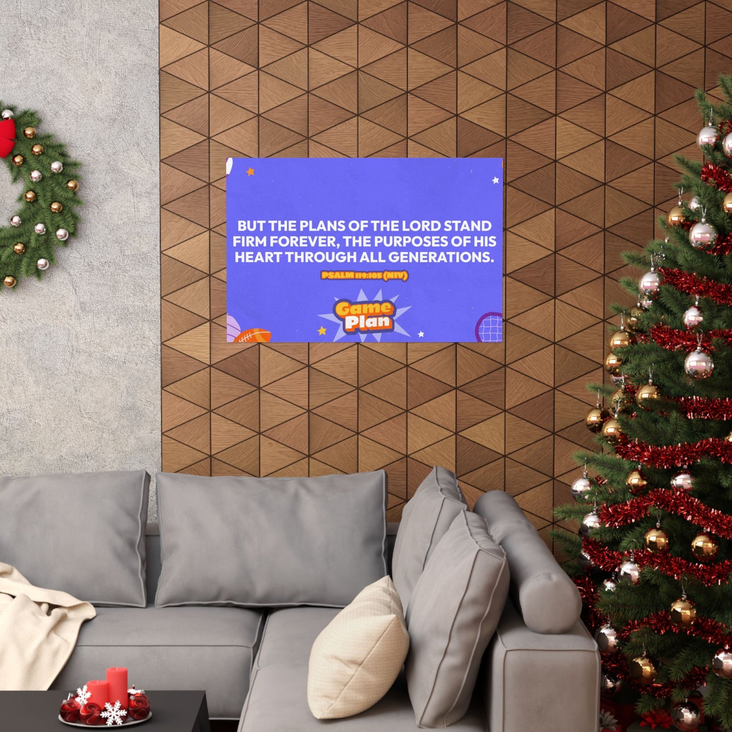 Poster | V8 | Game Plan Preschool Memory Verse Graphic | Horizontal