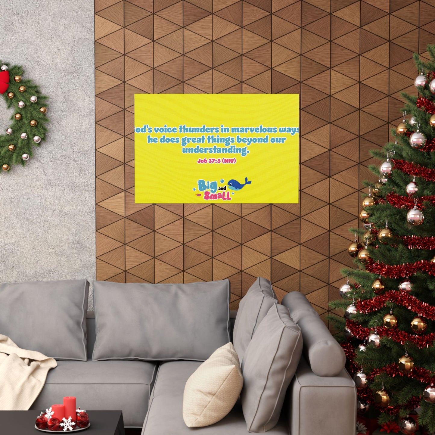 Poster | V5 | Big and Small Preschool Memory Verse Graphic | Horizontal