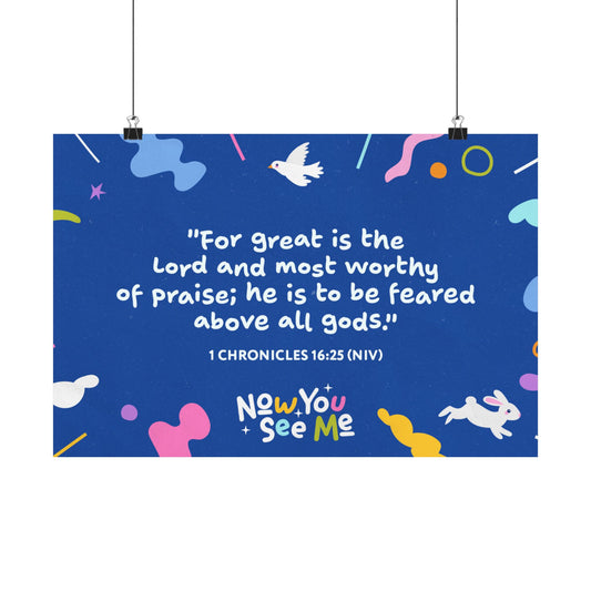 Poster | V9 | Now You See Me Preschool Memory Verse Graphic | Horizontal