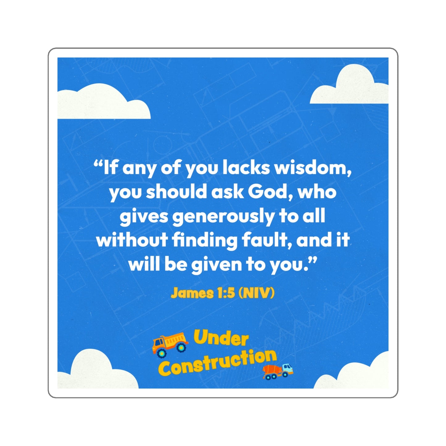 Memory Verse Sticker | V8 | Under Construction Preschool