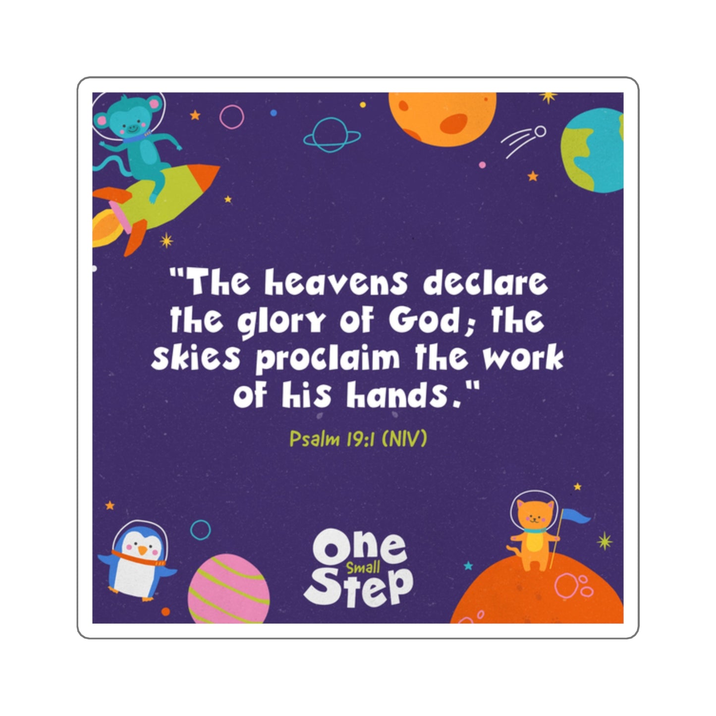 Memory Verse Sticker | V7 | One Small Step Preschool