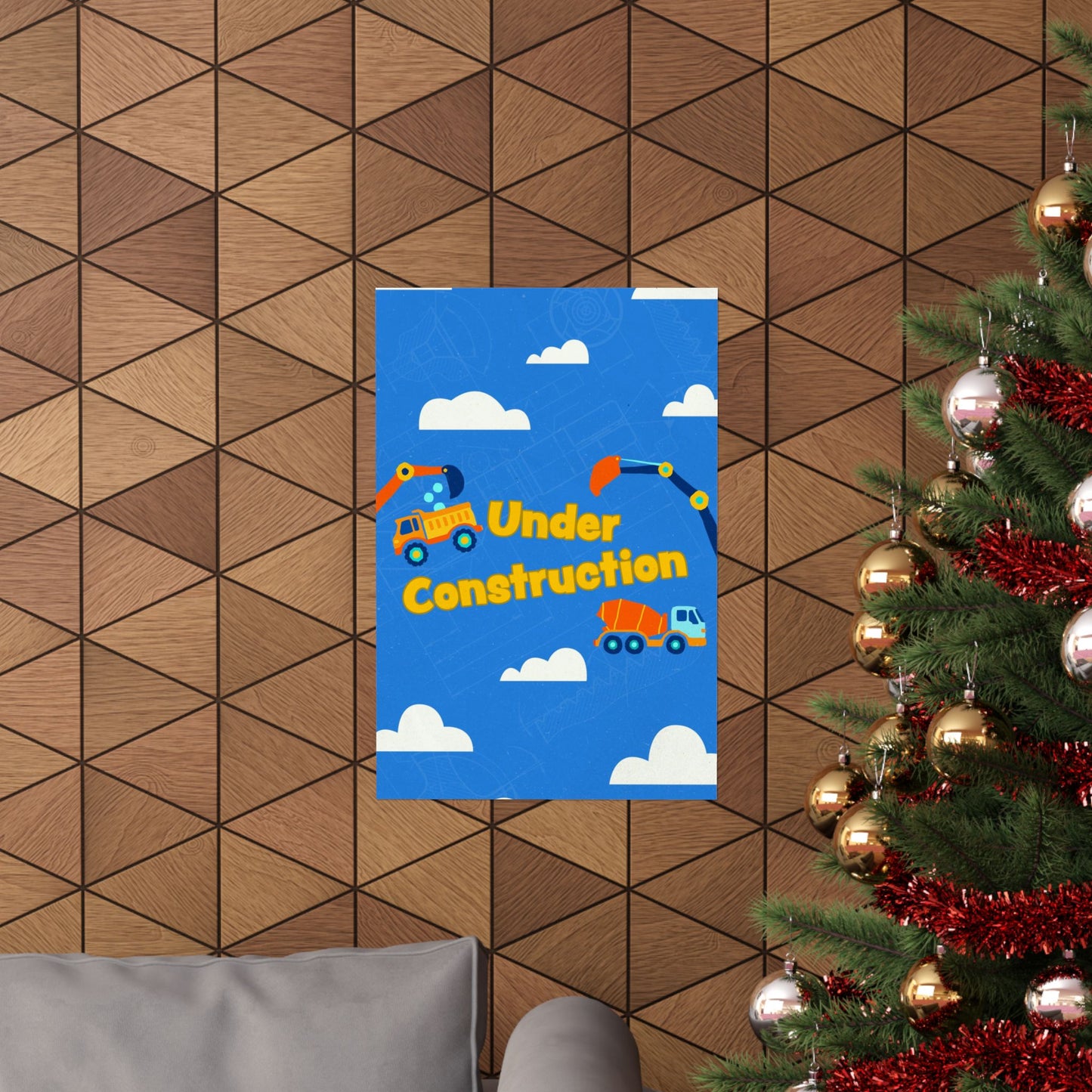 Poster | V8 | Under Construction Preschool Series Graphic | Vertical