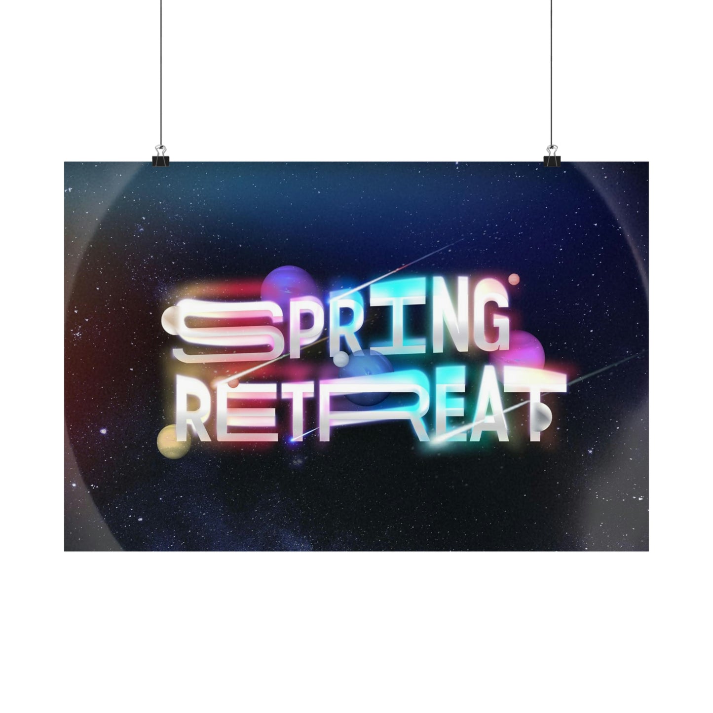 Poster I V7 I Spring Retreat Event Graphic I Horizontal