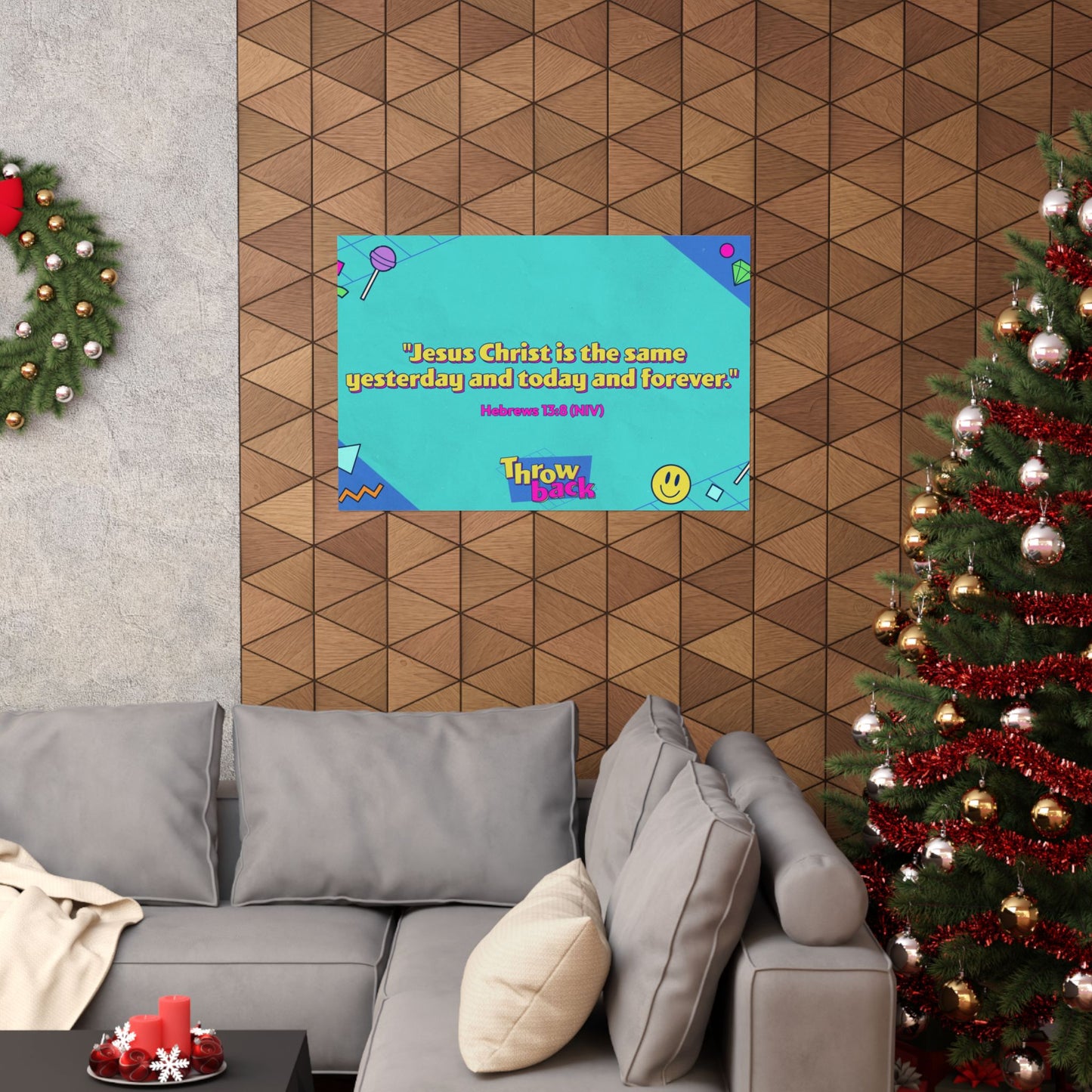Poster | V7 | Throwback Preschool Memory Verse Graphic | Horizontal