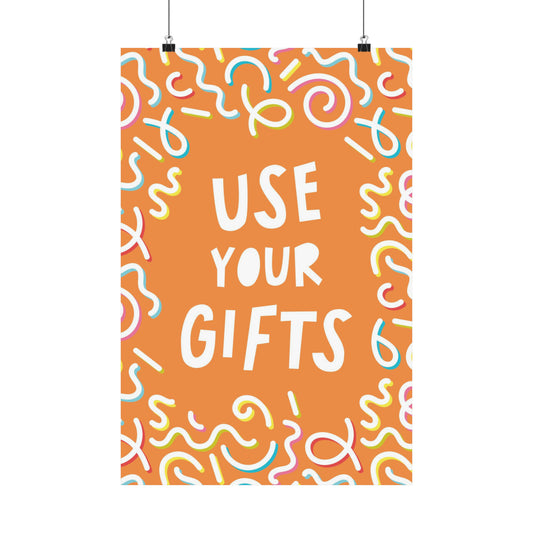 Poster I V7 I Use Your Gifts Discipleship Graphic I Vertical