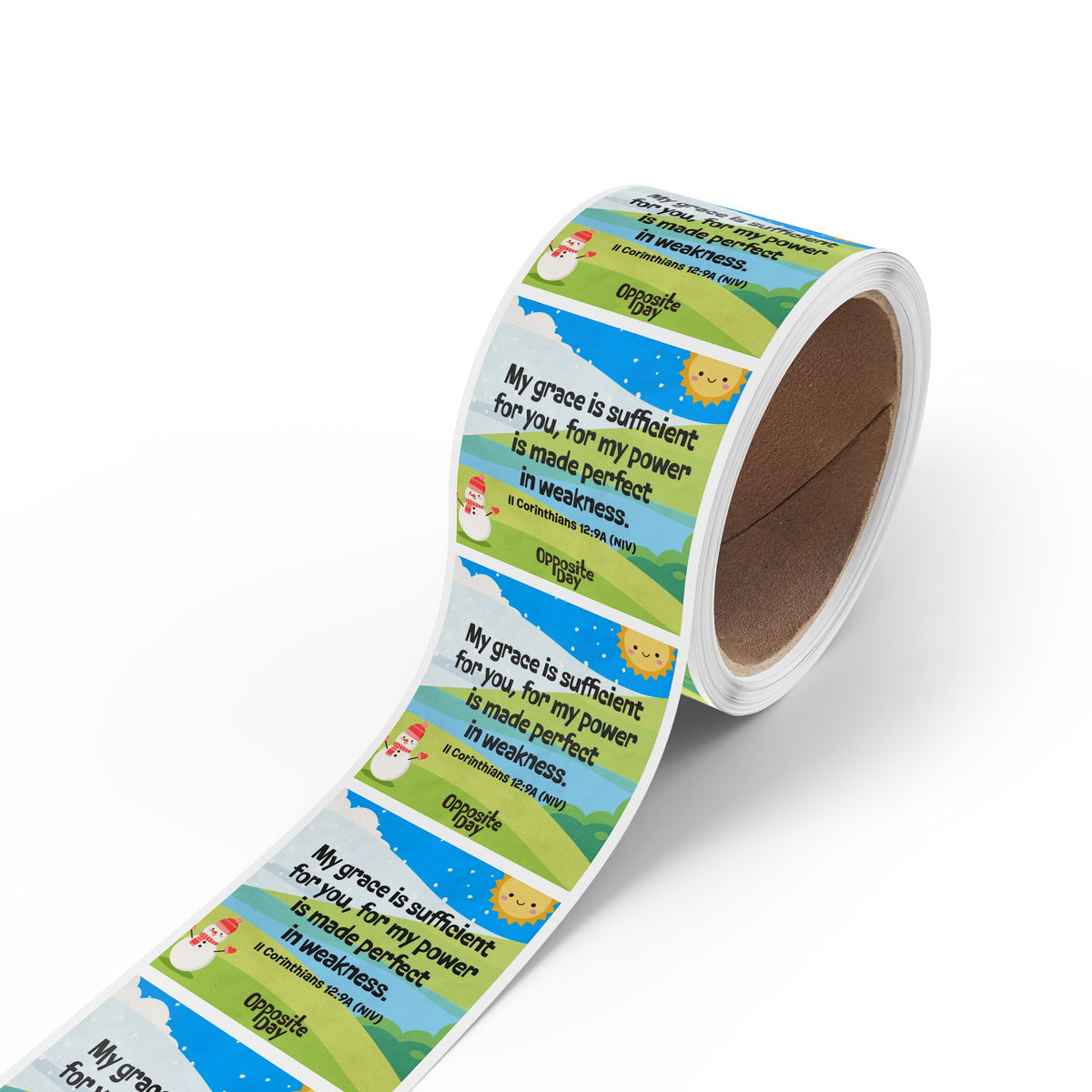 Memory Verse Sticker Roll | V5 | Opposite Day Preschool