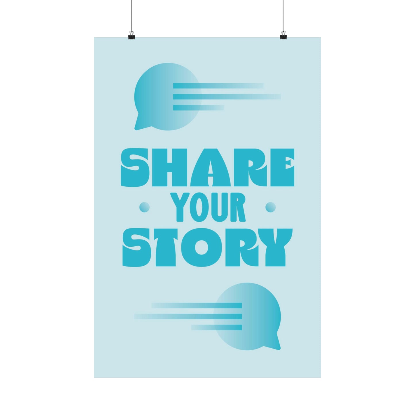 Poster I V7 I Share Your Story Students Discipleship Graphic I Vertical