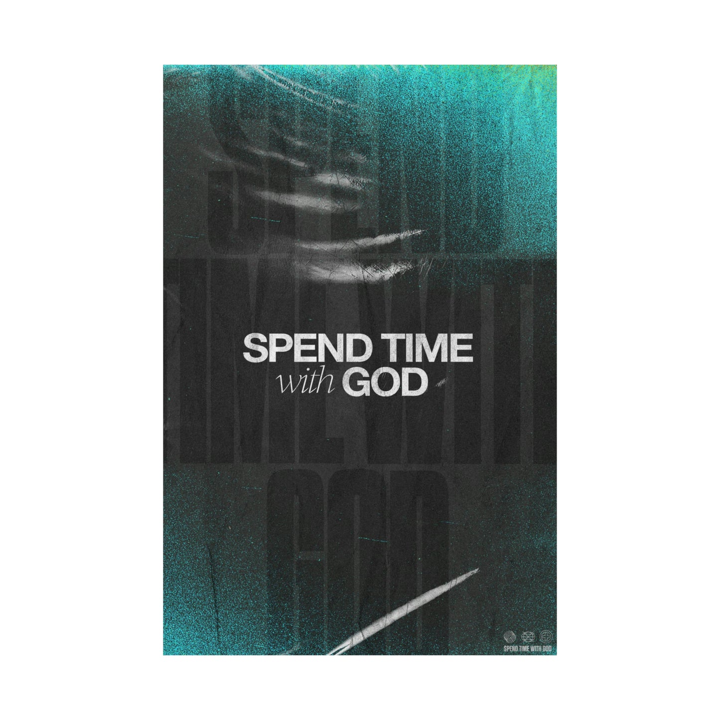 Poster I V6 I Spend Time With God Students Discipleship Graphic I Vertical