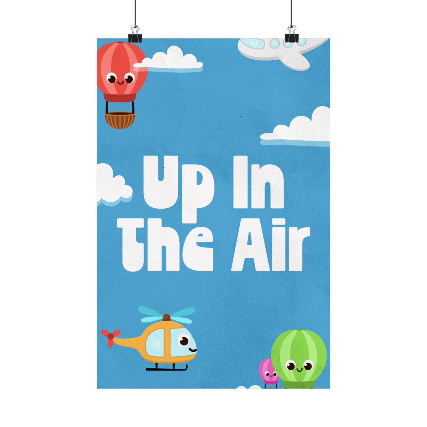 Poster I V5 I Up In The Air Preschool Series Graphic I Vertical