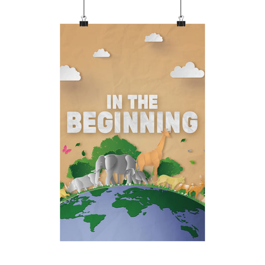 Poster | V9 | In The Beginning Elementary Series Graphic | Vertical