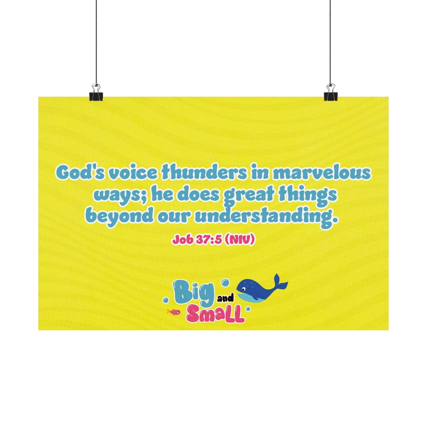 Poster | V5 | Big and Small Preschool Memory Verse Graphic | Horizontal