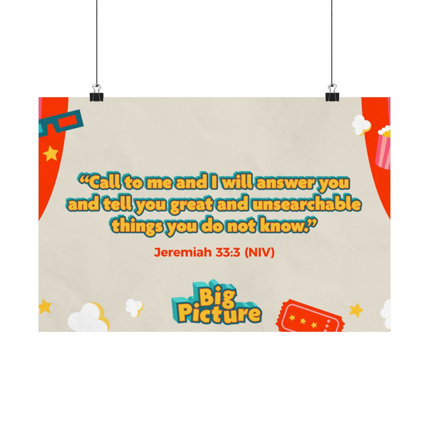 Poster | V8 | Big Picture Preschool Memory Verse Graphic | Horizontal