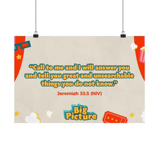 Poster | V8 | Big Picture Preschool Memory Verse Graphic | Horizontal