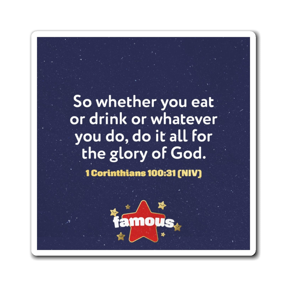 Memory Verse Magnet | V5 | Famous Preschool