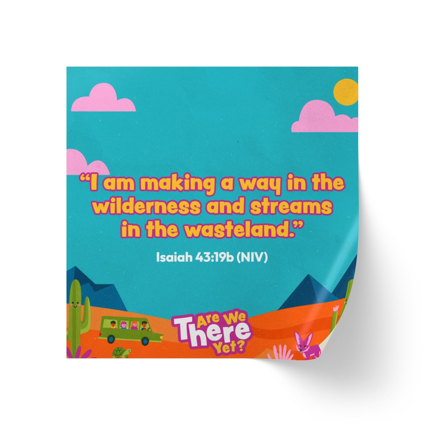 Memory Verse Sticker Roll | V7 | Are We There Yet Preschool