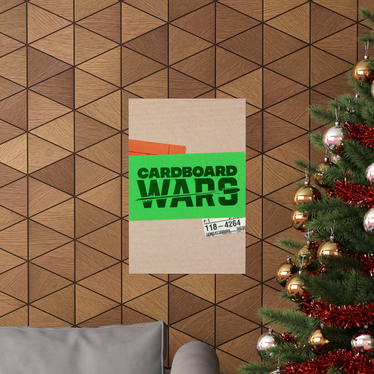 Poster I V6 I Cardboard Wars Event Graphic I Vertical